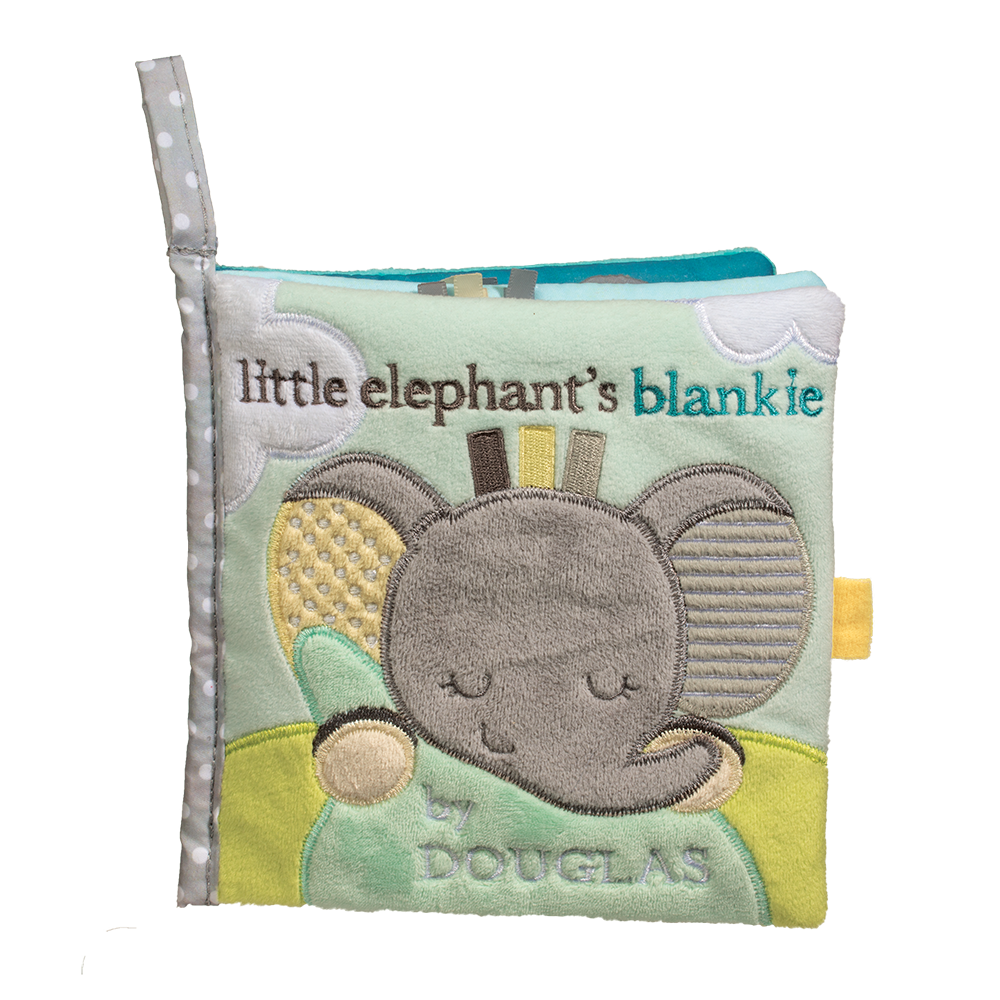 Douglas Baby Soft Activity Book Joey Gray Elephant 6"